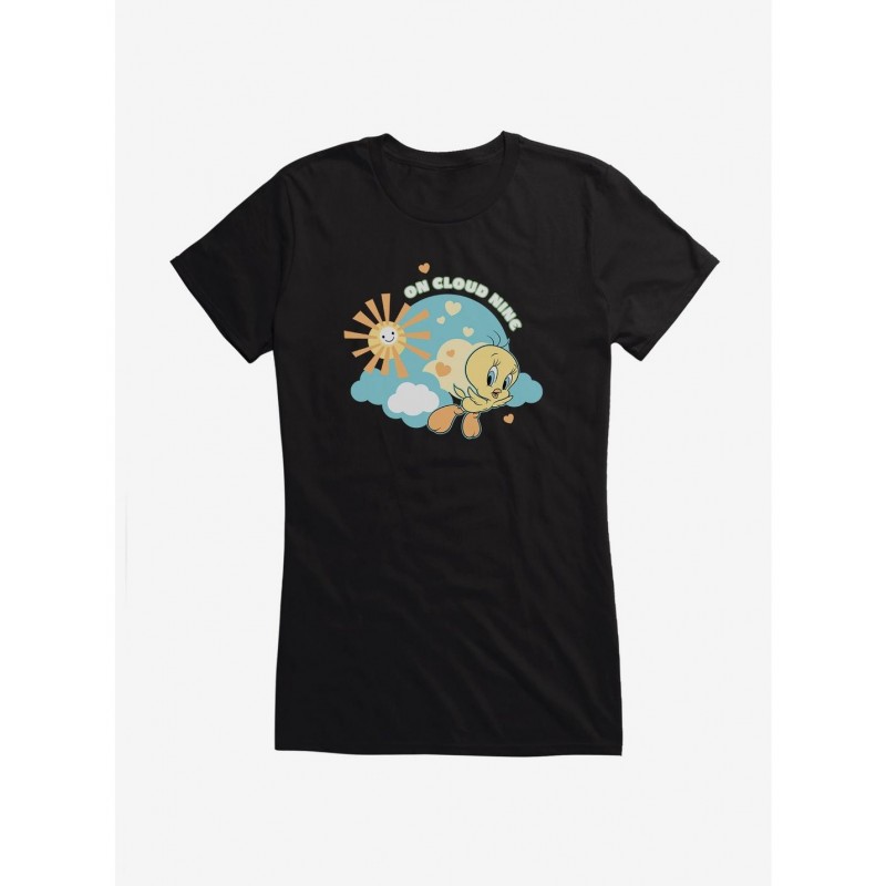 Unique Looney Tunes Tweety Bird Cloud Nine Girls T-Shirt $7.77 T-Shirts