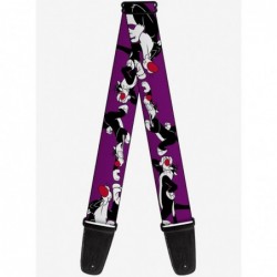 Hot Sale Looney Tunes Sylvester The Cat Poses Guitar Strap $11.21 Guitar Straps