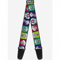 Clearance Looney Tunes Bugs Bunny Expression Blocks Guitar Strap $11.70 Guitar Straps