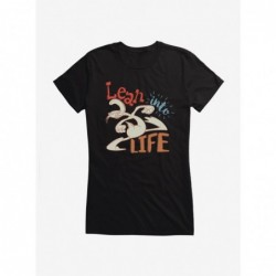 Huge Discount Looney Tunes Daffy Duck Lean Into Life Girls T-Shirt $9.96 T-Shirts