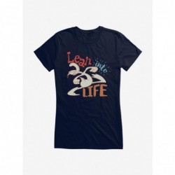 Huge Discount Looney Tunes Daffy Duck Lean Into Life Girls T-Shirt $9.96 T-Shirts