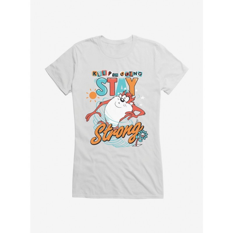 Absolute Discount Looney Tunes Taz Going Strong Girls T-Shirt $9.56 T-Shirts