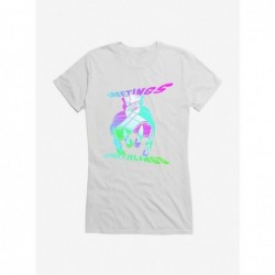 Value for Money Looney Tunes Marvin The Martian Tuned Greeting Girls T-Shirt $9.37 T-Shirts