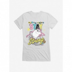 Cheap Sale Looney Tunes Taz Stay Strong Girls T-Shirt $7.57 T-Shirts