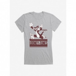 Exclusive Price Looney Tunes Sylvester Ice Skating Girls T-Shirt $5.98 T-Shirts