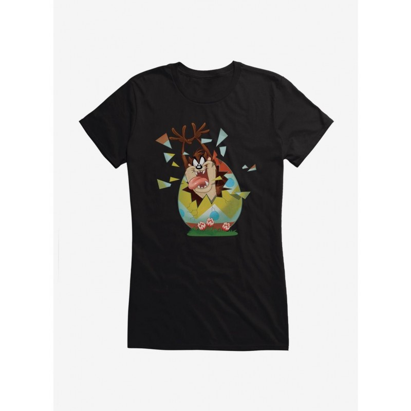 Huge Discount Looney Tunes Easter Tasmanian Devil Girls T-Shirt $6.18 T-Shirts