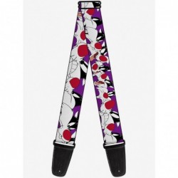 Limited-time Offer Looney Tunes Sylvester The Cat Expressions Purple Guitar Strap $11.70 Guitar Straps