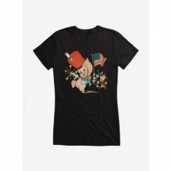 Value Item Looney Tunes Marching Porky Pig Girls T-Shirt $8.57 T-Shirts