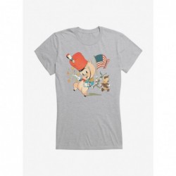 Value Item Looney Tunes Marching Porky Pig Girls T-Shirt $8.57 T-Shirts