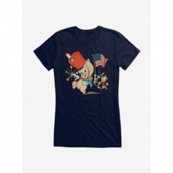 Value Item Looney Tunes Marching Porky Pig Girls T-Shirt $8.57 T-Shirts