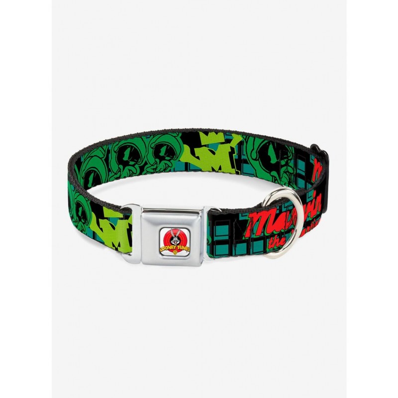 Crazy Deals Looney Tunes Marvin The Martian Poses Seatbelt Buckle Dog Collar $10.96 Pet Collars