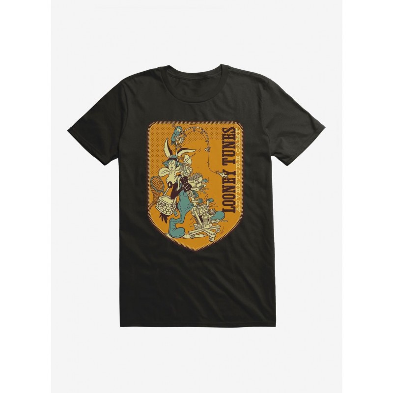 Hot Selling Looney Tunes Wile E. Coyote Fishing T-Shirt $8.80 T-Shirts