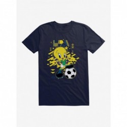 Hot Sale Looney Tunes Tweety Football Brazil T-Shirt $7.07 T-Shirts