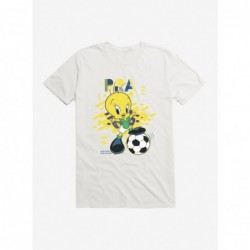 Hot Sale Looney Tunes Tweety Football Brazil T-Shirt $7.07 T-Shirts