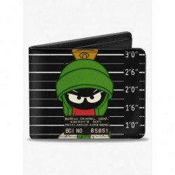 Low Price Looney Tunes Marvin The Martian Rockland Co Mug Shot Bifold Wallet $9.20 Wallets