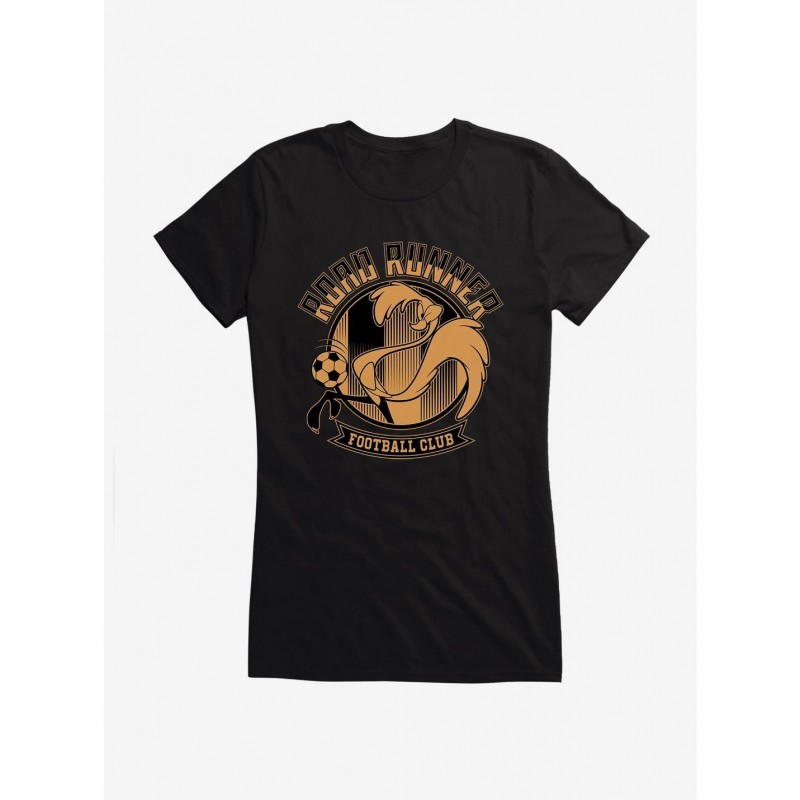 Limited Time Special Looney Tunes Road Runner Football Club Bronze Girls T-Shirt $6.57 T-Shirts