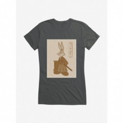 Big Sale Looney Tunes Sepia Bugs Bunny Girls T-Shirt $8.17 T-Shirts