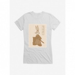 Big Sale Looney Tunes Sepia Bugs Bunny Girls T-Shirt $8.17 T-Shirts