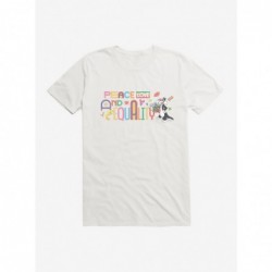 Limited Time Special Looney Tunes Peave Love Equality T-Shirt $6.69 T-Shirts