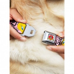 Absolute Discount Looney Tunes Tweety Bird I Love You Seatbelt Buckle Dog Collar $10.71 Pet Collars