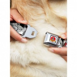 Special Looney Tunes Bugs Bunny Close Up Poses Black Seatbelt Buckle Dog Collar $12.20 Pet Collars