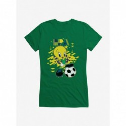 Wholesale Looney Tunes Tweety Football Brazil Girls T-Shirt $6.77 T-Shirts