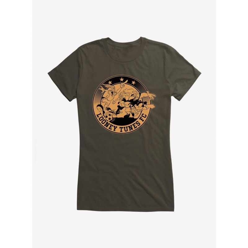 High Quality Looney Tunes Team Football Club Bronze Girls T-Shirt $5.98 T-Shirts