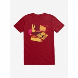 Huge Discount Looney Tunes Wiley Coyote Bunny Collage T-Shirt $6.88 T-Shirts