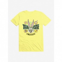 Pre-sale Discount Looney Tunes Bugs Bunny Think Positive T-Shirt $8.99 T-Shirts