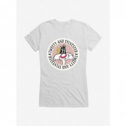 Festival Price Looney Tunes Tweety And Sylvester Icon Girls T-Shirt $8.76 T-Shirts