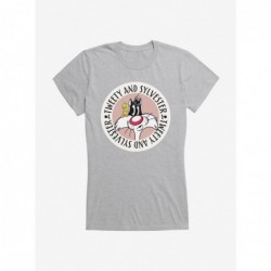 Festival Price Looney Tunes Tweety And Sylvester Icon Girls T-Shirt $8.76 T-Shirts