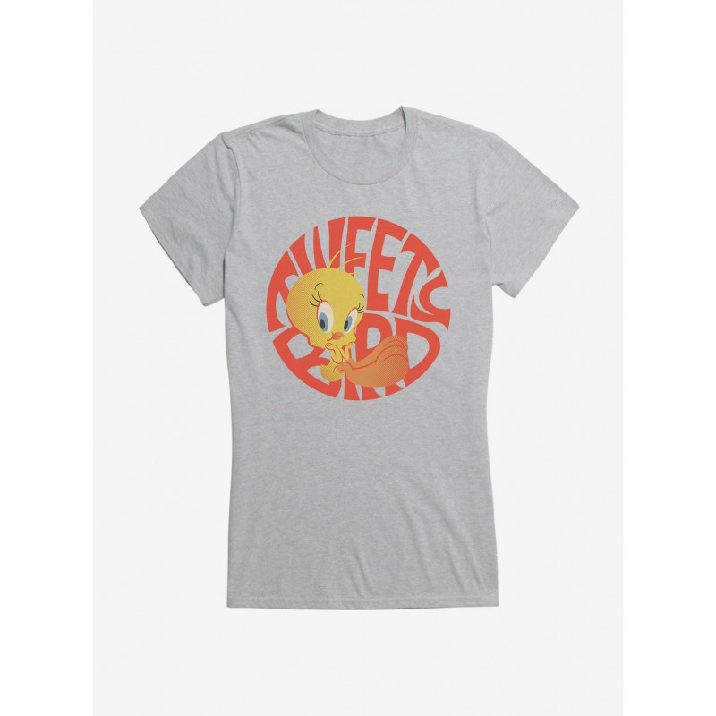 Huge Discount Looney Tunes Tweety Bird Typography Girls T-Shirt $9.76 T-Shirts