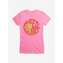 Huge Discount Looney Tunes Tweety Bird Typography Girls T-Shirt $9.76 T-Shirts