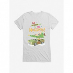 Festival Price Looney Tunes Holiday All Wrapped Up Girls T-Shirt $9.36 T-Shirts