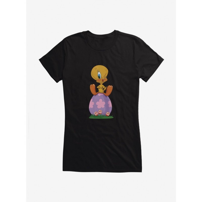 Seasonal Sale Looney Tunes Easter Winking Tweety Girls T-Shirt $6.97 T-Shirts