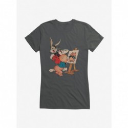 Trendy Looney Tunes Bugs Bunny And Porky Pig Girls T-Shirt $7.37 T-Shirts