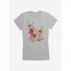 Trendy Looney Tunes Bugs Bunny And Porky Pig Girls T-Shirt $7.37 T-Shirts