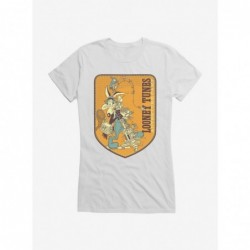 Pre-sale Looney Tunes Wile E. Coyote Fishing Girls T-Shirt $9.16 T-Shirts