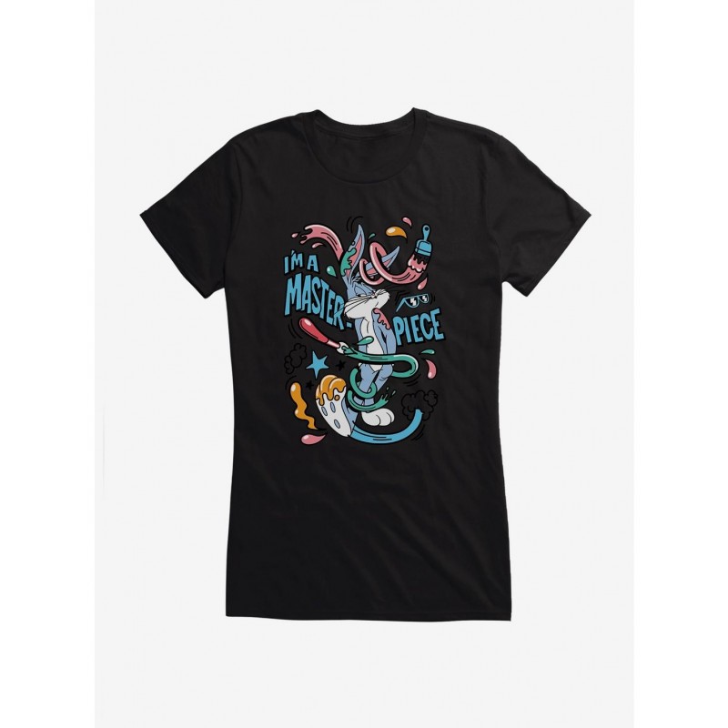 Flash Sale Looney Tunes Bugs Bunny Masterpiece Girls T-Shirt $6.37 T-Shirts