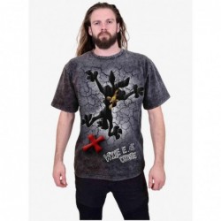 Unique Looney Tunes Coyote Missed The Spot Acid Wash T-Shirt $12.22 T-Shirts