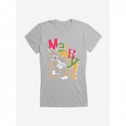 Crazy Deals Looney Tunes Holiday Merry Bugs Bunny Girls T-Shirt $9.96 T-Shirts