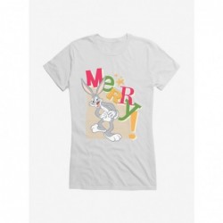 Crazy Deals Looney Tunes Holiday Merry Bugs Bunny Girls T-Shirt $9.96 T-Shirts