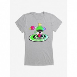 Limited-time Offer Looney Tunes Marvin The Martian Greetings Earthlings Girls T-Shirt $8.03 T-Shirts