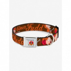 Limited-time Offer Looney Tunes Elmer Fudd Poses Seatbelt Buckle Dog Collar $10.46 Pet Collars