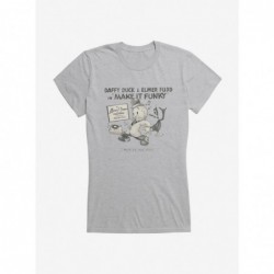 Trendy Looney Tunes Merrie Melodies Daffy Duck Elmer Fudd Girls T-Shirt $7.97 T-Shirts