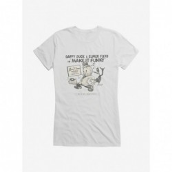 Trendy Looney Tunes Merrie Melodies Daffy Duck Elmer Fudd Girls T-Shirt $7.97 T-Shirts