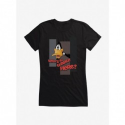 Low Price Looney Tunes Daffy Duck Who's In Charge Girls T-Shirt $6.77 T-Shirts